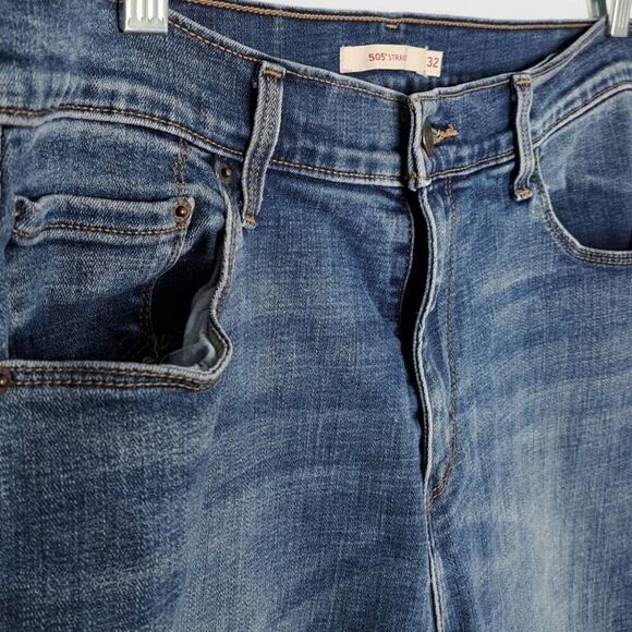 Levi's Women's 505 Straight Jeans size 32 - Picture 2 of 7